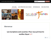 Tablet Screenshot of jeunes-quimper.com